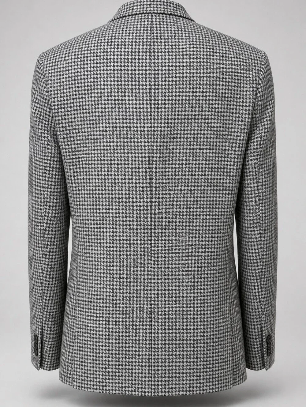 Lauren Ralph Lauren Blazer Mens 48L Brown Wool Trim Fit Houndstooth Sport Jacket